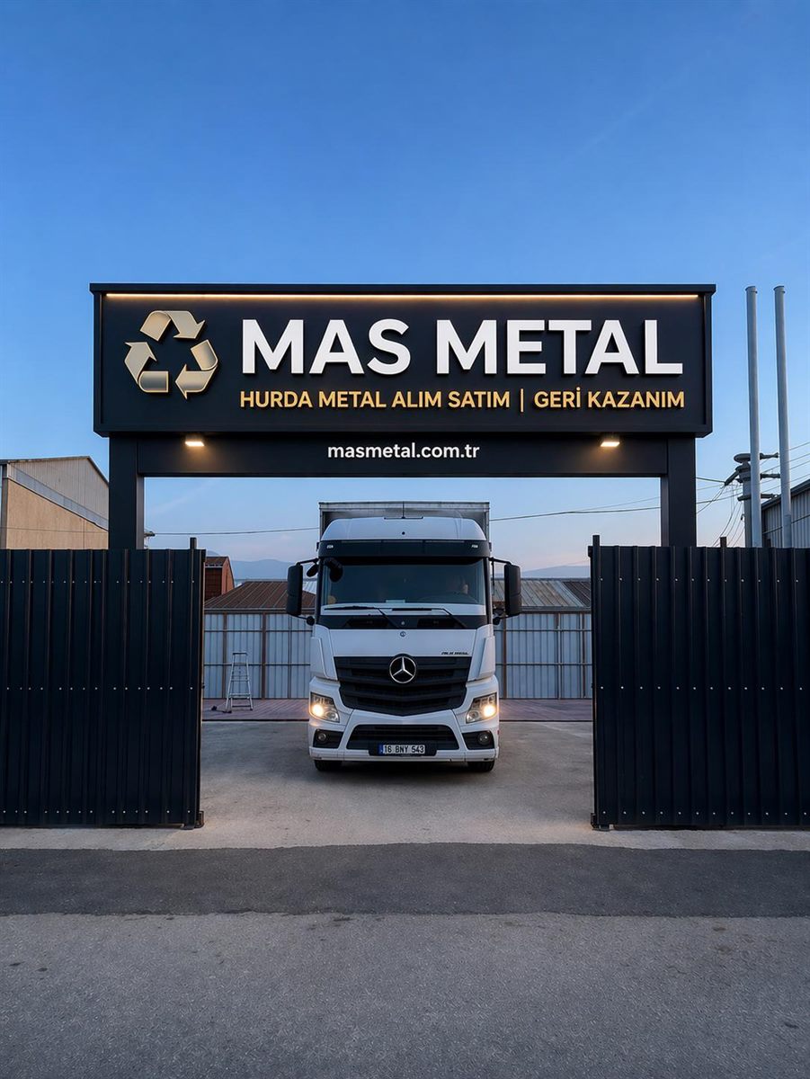 Mas Metal tesis girişi ve nakliye aracı